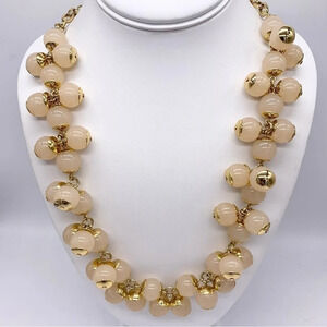 J. Crew Light Peach Bauble Necklace